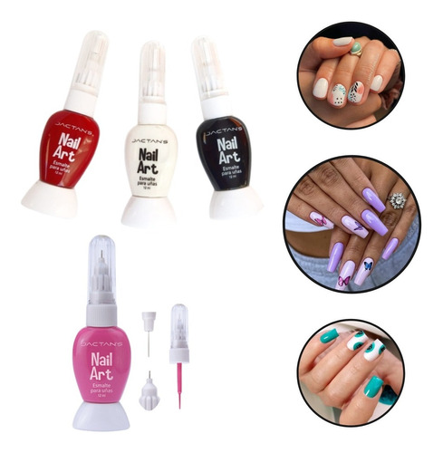 Esmalte Decorador Uñas Nail Art Pack X 10u (213)