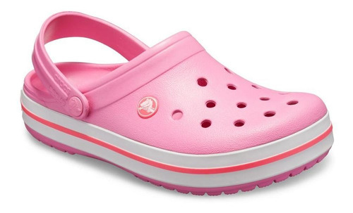 Imagem 2 de 5 de Crocs Crocband - Pink Lemonade/white