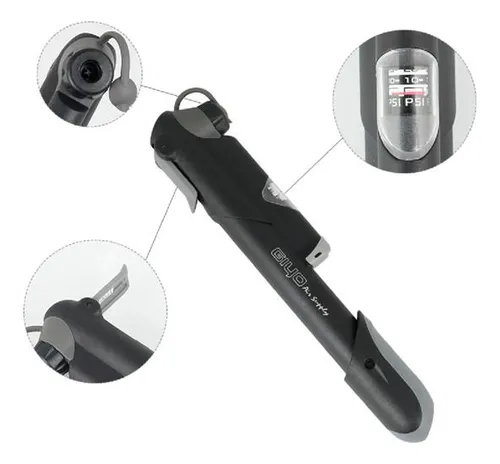 Bomba Mini Giyo Gp41 C manometro Valvula Fina E Grossa