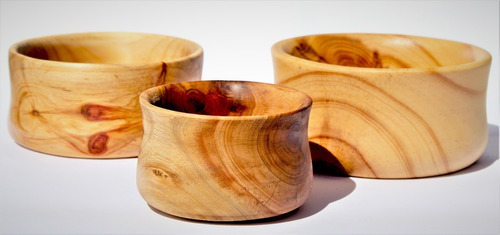 3 Bowls De Madera