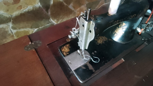 Máquina Coser Antigua Naumann Antigua (ver Desc) Marrón (Usado)