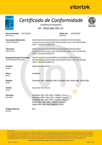 Aquecedor De Piscina 60 Mil Lt Automático Econômic Silencios