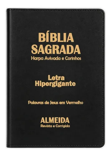 Bíblia Sagrada - Hipergigante Zíper Preta | ARC - João Ferreira d...