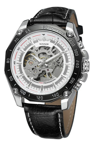 Reloj Mecánico Automático Winner Man Skeleton Dial Tm427