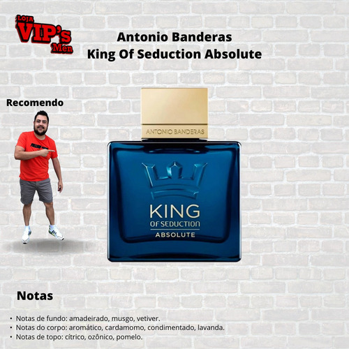 Perfume King Of Seduction Absolute 100ml. Original