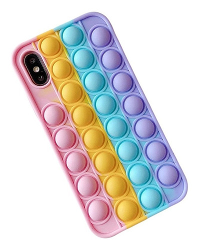 Funda Antiestres Burbuja Pop Colores Compatible Con iPhone