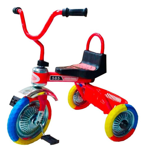 Triciclo Para Niños Macilux Sencillo Rojo A2-2