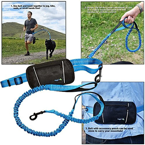 Correa De Perro Bungee Manos Libres Waggin Tails - Diseño I