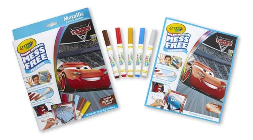 Crayola Color Wonder Cars 3 Para Colorear Sin Problemas, 12