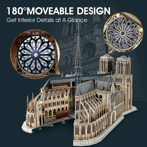 Rompecabezas 3d Para Adultos Modelo De Arquitectura Mov...