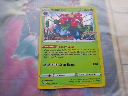 Venusaur 003/078 De Pokemon Tcg,pokemon Go.