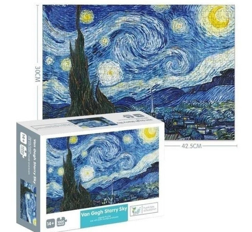 Puzzle Rompecabezas 1000 Pcs Arte Noche Estrellada Van Gogh