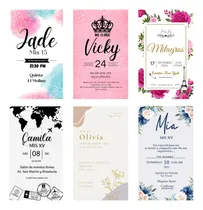 Comprar 100 Invitaciones Vip 15 Años Boda Cumpleaños