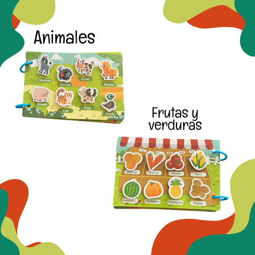 Montessori Busy Book Libro Actividades Estimulacion Temprana
