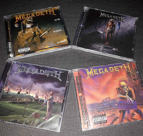 Megadeth Lote X 4 Cds Youthanasia Peace Countdown So Far 