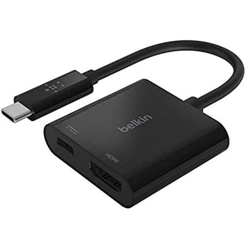 Adaptador Usb C A Hdmi De Belkin Y Puerto De Carga Usbc Para