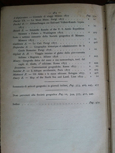 Imagen 6 de 7 de Bollettino Della Societa Geografica Italiana Anno 1877