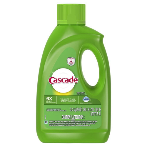 Imagen 1 de 1 de Detergente para lavavajillas Cascade Gel Fresh en botella 1.7 L