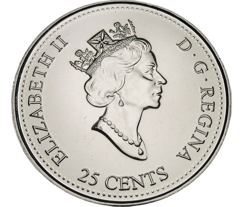 Moeda Do Canada 25 Cents Millenium Series Abril 2000 Fc