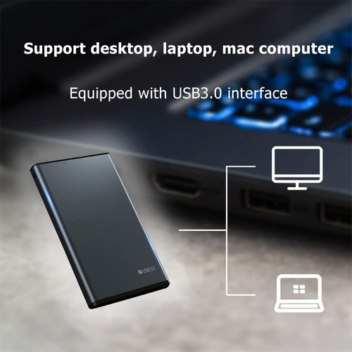 Gitifo Case Para Discos-Duros Externo S a t a 5gbps ,carcasa Discos-Duros 2.5 In Usb 3.0 Apoyar A Uasp+capacidad 4tb F30168-b