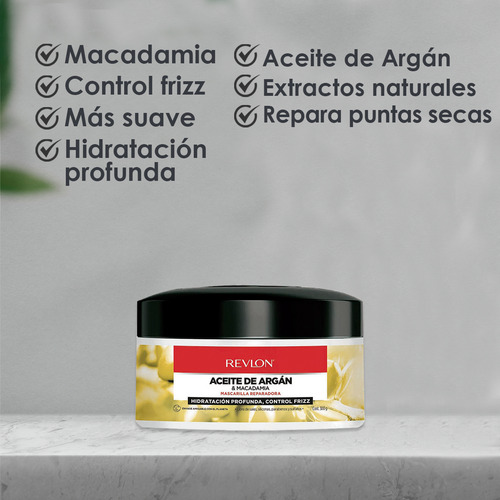 Mascarilla Reparadora De Cabello Revlon Aceite De Argan 300g