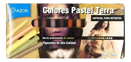 Gises Profesionales Pastel Terra Stafford Seco 12 Colores