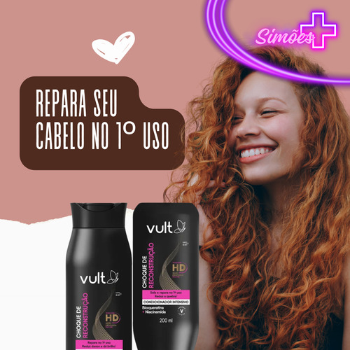 Kit Shampoo E Condicionador Choque De Reconstrução 200ml