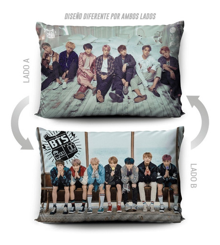 Imagen 5 de 5 de Funda De Almohada Bts 70x45cm Vudú Love