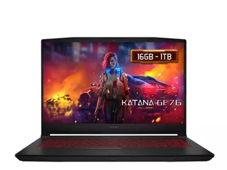 Msi Portátil Katana Gf66 Core I7 16gb 1tb Rtx 3050 15,6