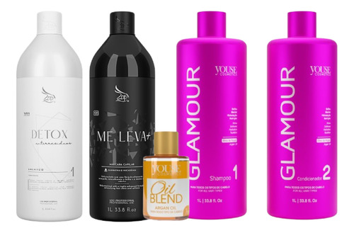 Kit Zap Me Leva + 2x1lt + Kit Glamour 2x1lt +