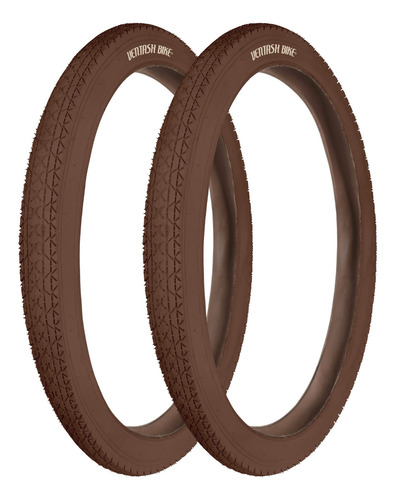 Llantas Neumaticos Para Bicicletas R24 X 2.125 Cafes (par) Color Café
