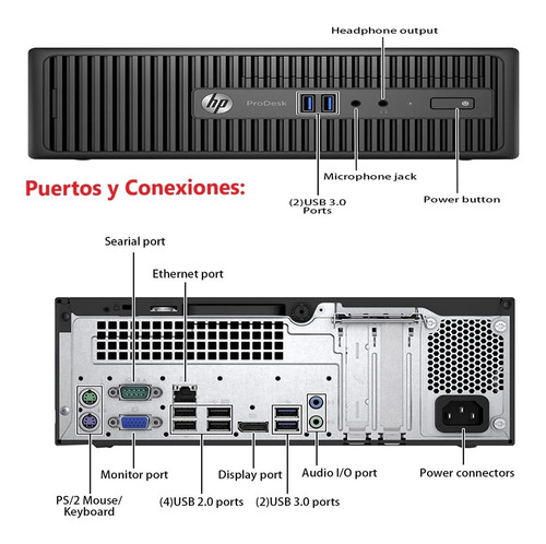 Imagen 4 de 8 de Pc Completa Hp I7 8gb Ram Outlet Ideal Oficina Comercio