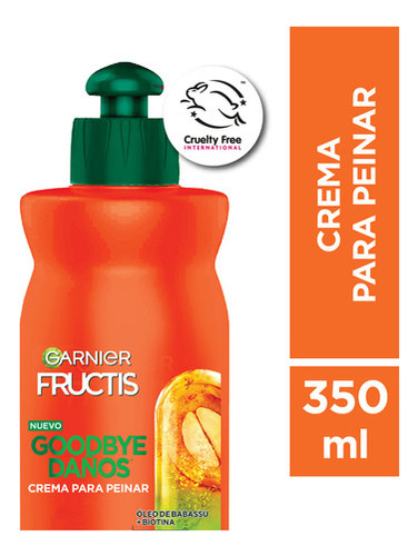 Crema Para Peinar Goodbye Daño Fructis Garnier 250ml