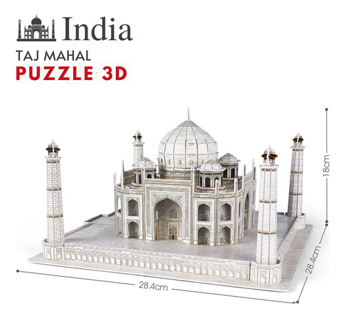 Puzzle 3d Taj Mahal India - Cubicfun National Geographic