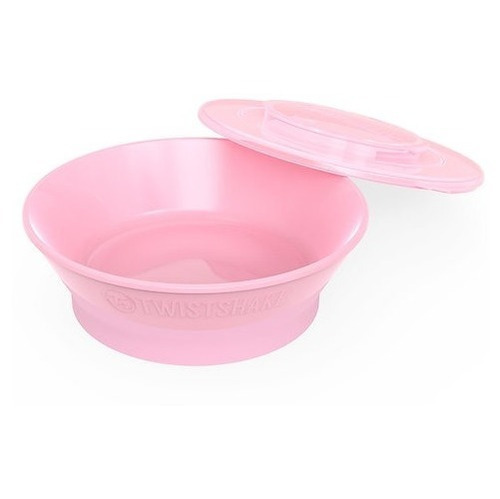Plato Hondo Bowl 6m+ Con Tapa Twistshake By Maternelle Color Rosa