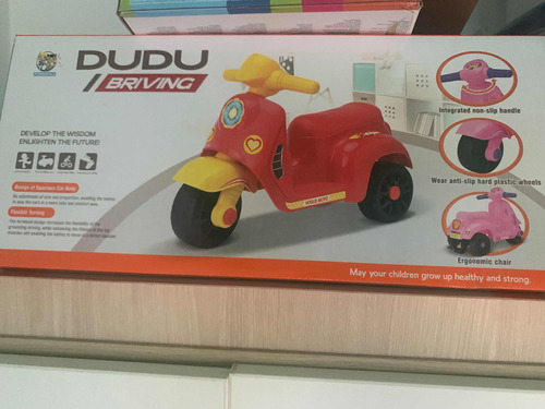 Juguete Moto Plástica Para Niña. Color Rosa. Nuevo En Caja.