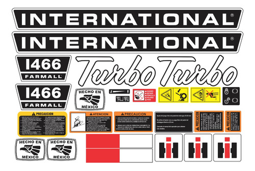 Calcomanias Para Tractor Agricola International 1466