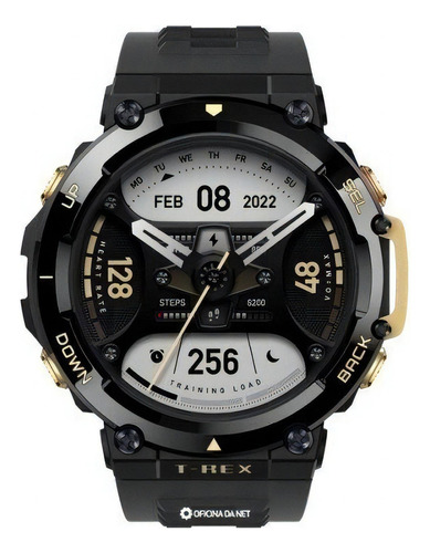 Smartwatch Amazfit T-rex 2 A2170 Black & Gold Cor da caixa Preto