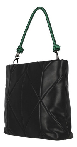 Bolso Shoulder Mujer Color Negro 854-89