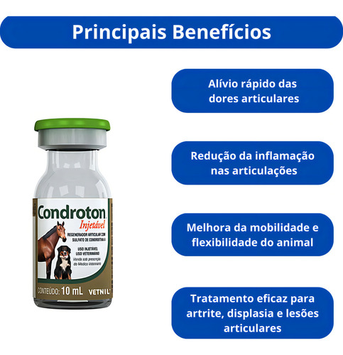Kit 8 Unidades - Condroton Injetável 10 Ml