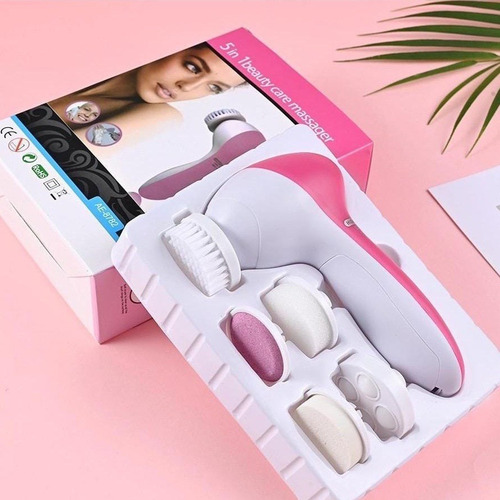 Imagem 6 de 9 de Massageador Sem Fio Beleza Facial/corporal Com 5 Acessórios