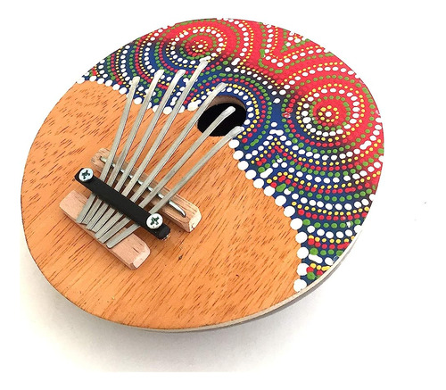 Coconut Kalimba Thumb Piano Hand Painted Kalimba Percussion 