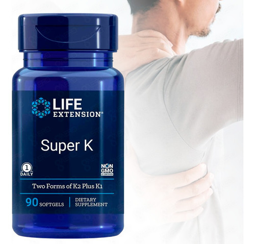 Suplemento Alimenticio Super K Life Extension 90 Caps Sabor Natural