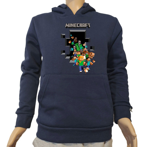 Canguro Adulto Unisex   Felpa Minecraft En Tres Diseños