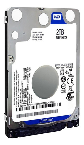 Imagen 2 de 3 de Disco duro interno Western Digital WD20SPZX 2TB azul