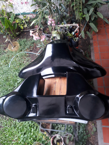 Mascara Batwing Completo Para Moto ,estilo Harley Davidson Negro