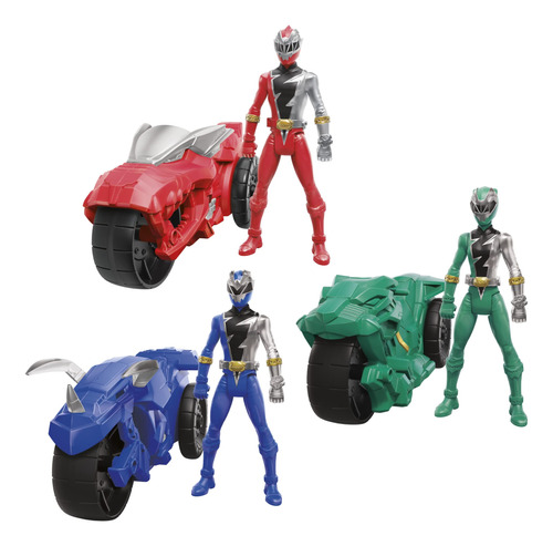 Power Rangers Dino Fury Rip N Go Battle Rider - Paquete De .