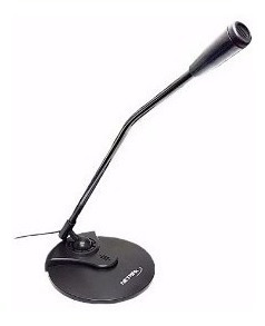 Micrófono Omnidireccional Nisuta Nsmic130 Pc 3.5mm Con Pie