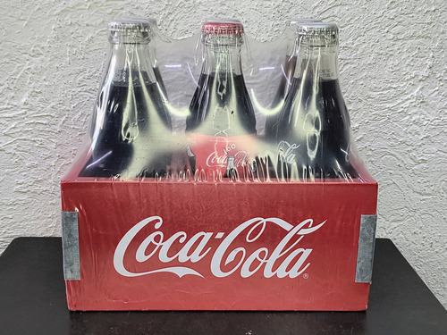 Botellas Conmemorativas 100 Años Coca Cola Cajón Madera 6pzs (Usado)
