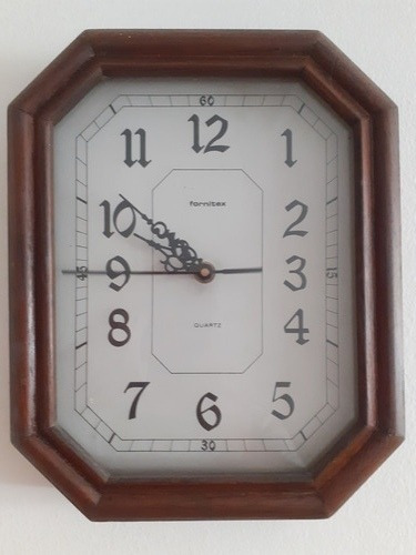 Reloj De Pared Madera Fornitex Blanco